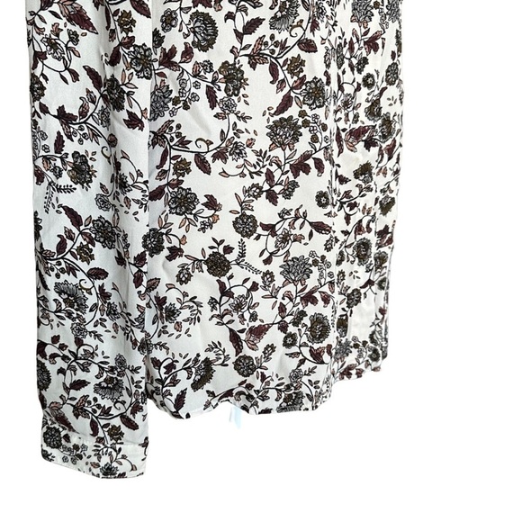 Ann Taylor LOFT Autumn Floral Button Down Shirt NWOT - Picture 10 of 17